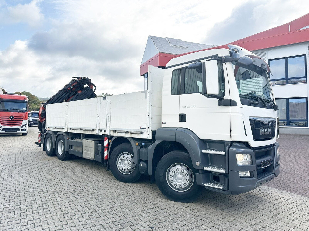 Kranbil, Planbil MAN TGS 35.440 8x4 BL TGS 35.440 8x4 BL, Navi, Heckkran Palfinger PK42002 SH-F + Jip PJ 060 B, 24,9m-730kg, Funk: bilde 11