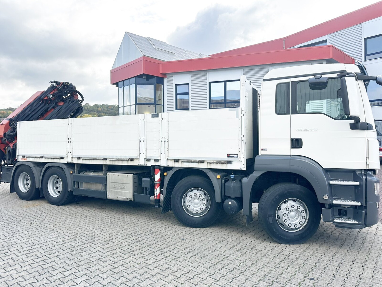 Kranbil, Planbil MAN TGS 35.440 8x4 BL TGS 35.440 8x4 BL, Navi, Heckkran Palfinger PK42002 SH-F + Jip PJ 060 B, 24,9m-730kg, Funk: bilde 12
