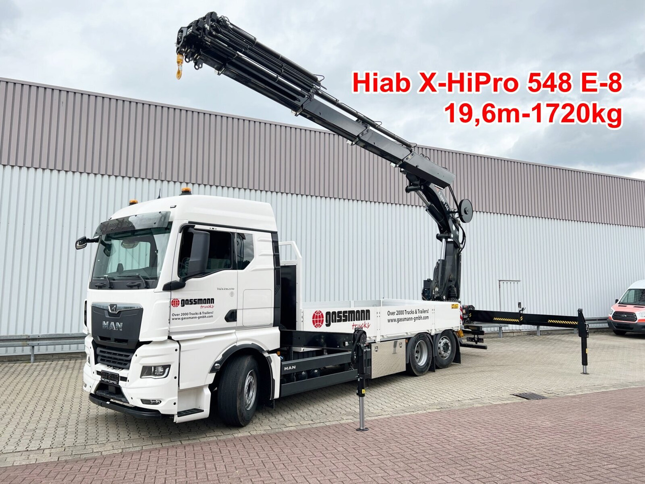 MAN TGX 26.510 6x2-4 LL CH TGX 26.510 6x2-4 LL, Kran Hiab X-HiPro 548 E-8, Lenk-/Liftachse, TwistLock 20Fuß, Funk, Retarder - Kranbil, Planbil: bilde 1 MAN TGX 26.510 6x2-4 LL CH TGX 26.510 6x2-4 LL, Kran Hiab X-HiPro 548 E-8, Lenk-/Liftachse, TwistLock 20Fuß, Funk, Retarder - Kranbil, Planbil: bilde 1
