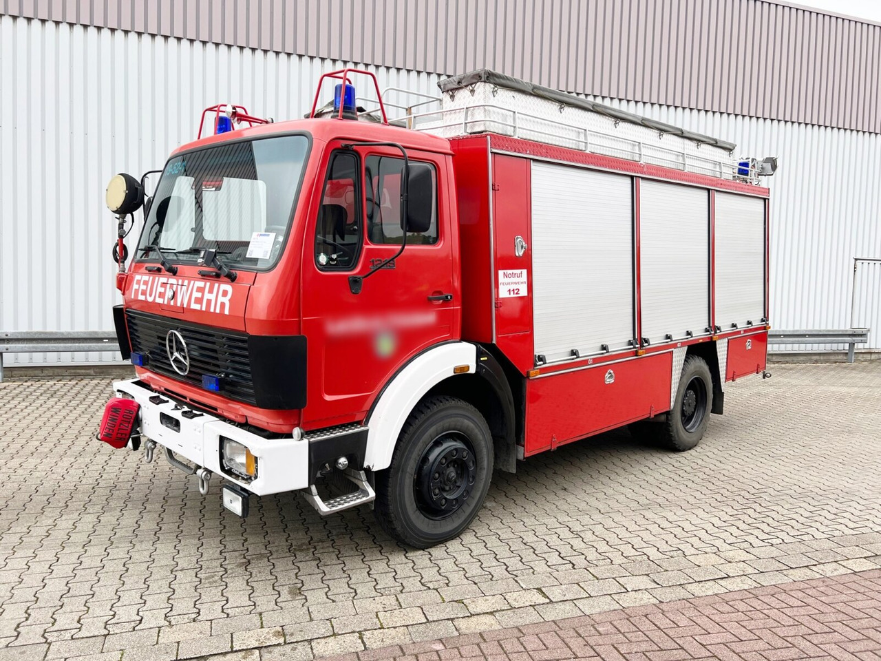 Mercedes-Benz 1219 AF 4x4 1219 AF 4x4, Rüstwagen, Seilwinde, Stromaggregat - Brannbil: bilde 1 Mercedes-Benz 1219 AF 4x4 1219 AF 4x4, Rüstwagen, Seilwinde, Stromaggregat - Brannbil: bilde 1