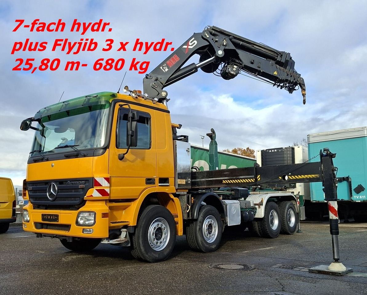 Mercedes-Benz Actros 4146 K 8x4/4 Actros 4146 K 8x4/4, Retarder, Kran Hiab XS 477 E-7 HiPro, Flyjib, Seilwinde, Funk - Krokbil, Kranbil: bilde 1 Mercedes-Benz Actros 4146 K 8x4/4 Actros 4146 K 8x4/4, Retarder, Kran Hiab XS 477 E-7 HiPro, Flyjib, Seilwinde, Funk - Krokbil, Kranbil: bilde 1