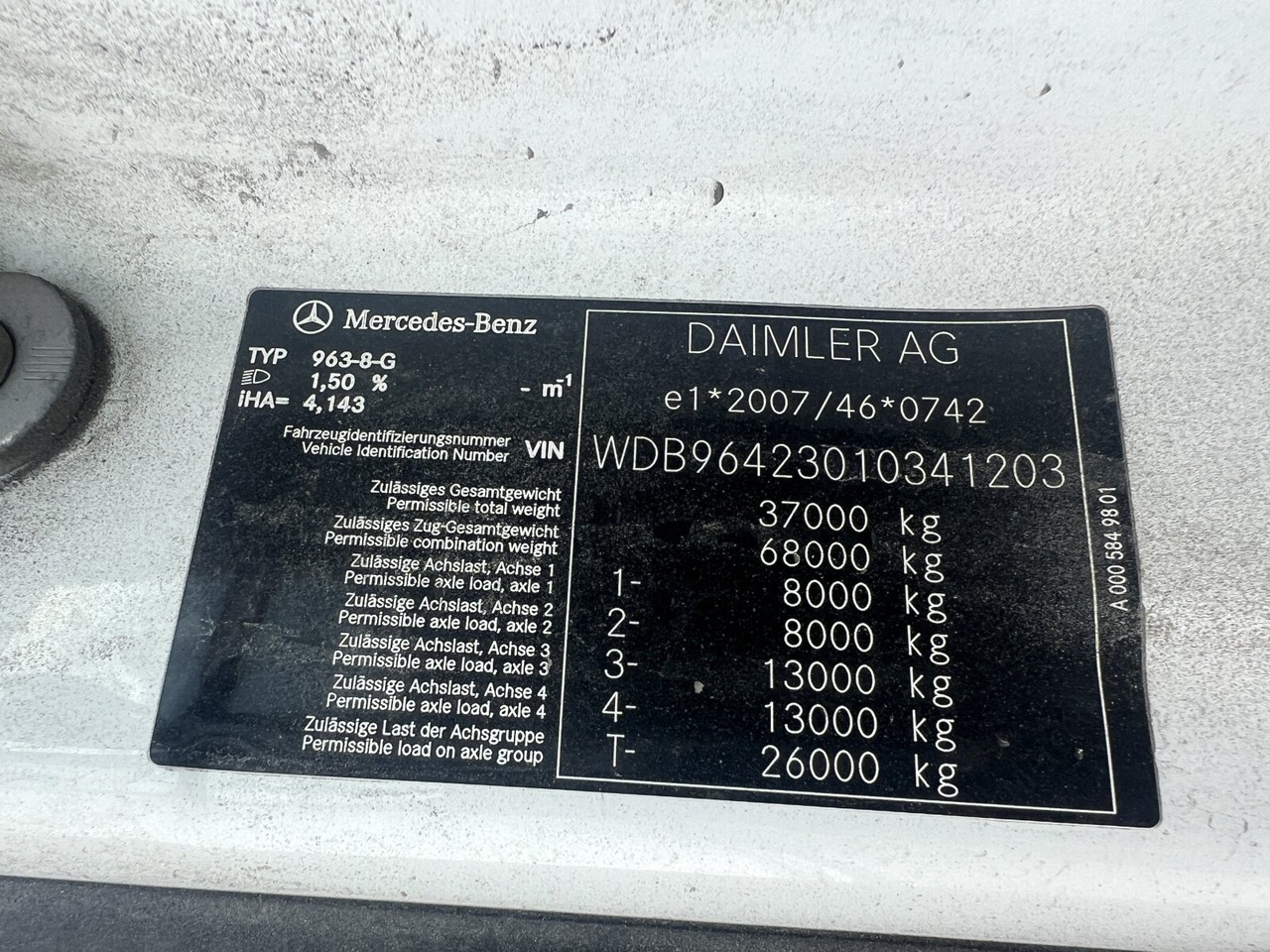 Krokbil Mercedes-Benz Arocs 3253 K 8x4/4 Arocs 3253 K 8x4/4, Retarder, Motorabtrieb: bilde 8