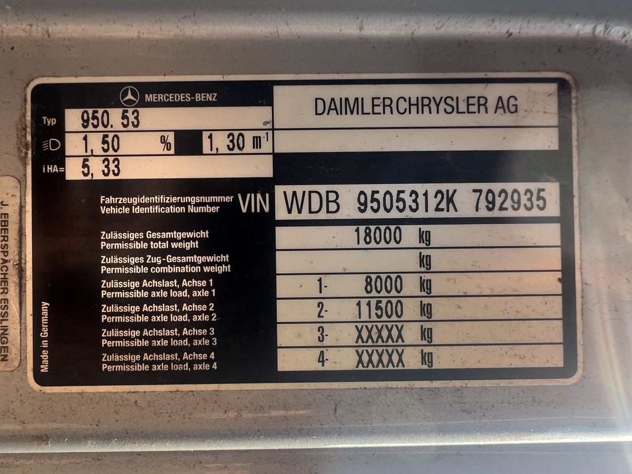 Mercedes-Benz Atego 1828 L 4x2 Atego 1828 L 4x2, Rechtslenker, Winterdienstaustattung - Chassis lastebil: bilde 4 Mercedes-Benz Atego 1828 L 4x2 Atego 1828 L 4x2, Rechtslenker, Winterdienstaustattung - Chassis lastebil: bilde 4