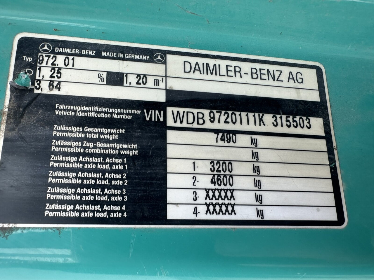 Mercedes-Benz Atego 815 K 4x2 Atego 815 K 4x2, 2x AHK - Tippbil: bilde 3 Mercedes-Benz Atego 815 K 4x2 Atego 815 K 4x2, 2x AHK - Tippbil: bilde 3