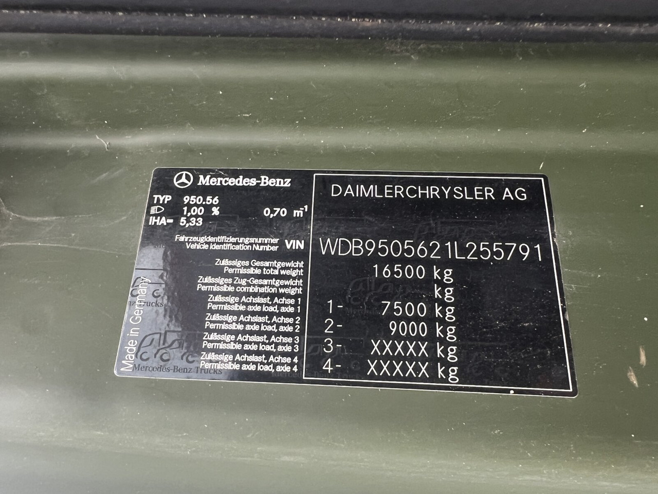 Mercedes-Benz Axor 1829 A 4x4 Axor 1829 A 4x4, Ex- - Planbil: bilde 4 Mercedes-Benz Axor 1829 A 4x4 Axor 1829 A 4x4, Ex- - Planbil: bilde 4
