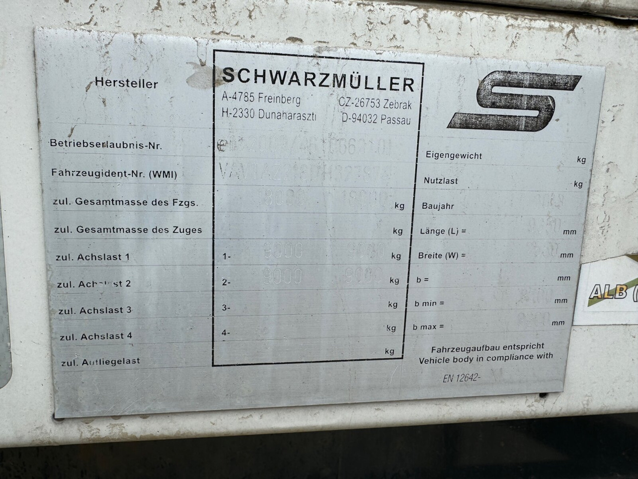 Schwarzmüller AZ 18 AZ 18 - Planhenger/ Flathenger: bilde 3 Schwarzmüller AZ 18 AZ 18 - Planhenger/ Flathenger: bilde 3