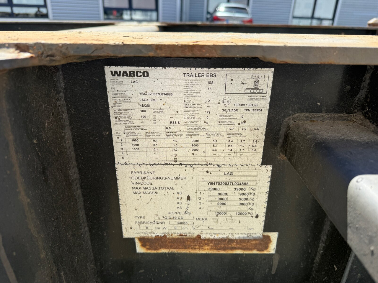 Lag 0-3-39 CD Containerchassis 0-3-39 CD Containerchassis, 20ft und 30ft, ADR - Semitrailer: bilde 2 Lag 0-3-39 CD Containerchassis 0-3-39 CD Containerchassis, 20ft und 30ft, ADR - Semitrailer: bilde 2