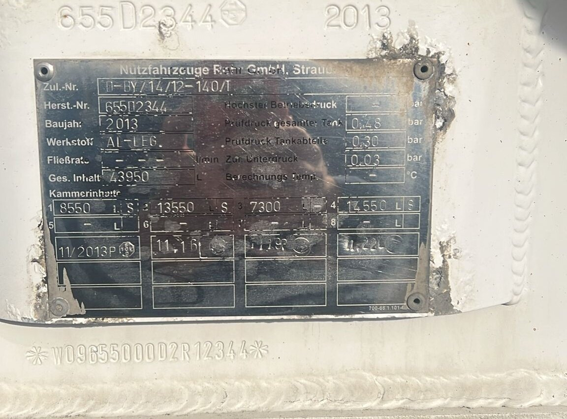 TAL 44.0/11-27 TAL 44.0/11-27, 43.950l, 4 Kammern, Untenbefüllung, Pumpe - Tanksemi: bilde 3 TAL 44.0/11-27 TAL 44.0/11-27, 43.950l, 4 Kammern, Untenbefüllung, Pumpe - Tanksemi: bilde 3