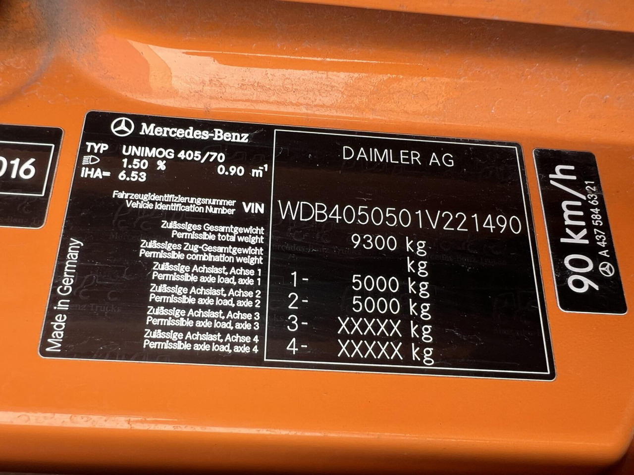 Unimog U 20 U405/70 4x4 U 20 U405/70 4x4, Kipper, Winterdienstplatte - Varebil: bilde 5 Unimog U 20 U405/70 4x4 U 20 U405/70 4x4, Kipper, Winterdienstplatte - Varebil: bilde 5