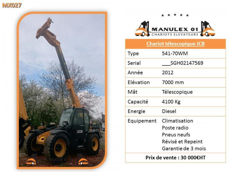 JCB 541-70WM - Teleskoplastere: bilde 4 JCB 541-70WM - Teleskoplastere: bilde 4