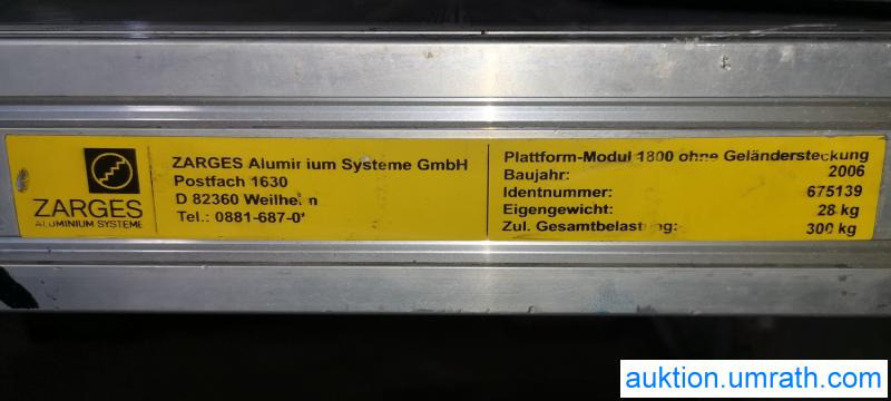 Posten Konvolut Zarges Plattform Laufsteg Bühne Überstieg Gehsteig Sockel Treppen Aluminium hochwertig - Verkstedutstyr: bilde 4 Posten Konvolut Zarges Plattform Laufsteg Bühne Überstieg Gehsteig Sockel Treppen Aluminium hochwertig - Verkstedutstyr: bilde 4