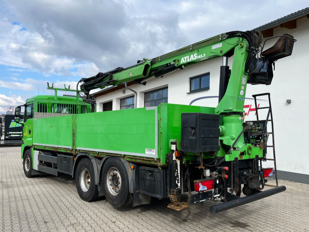 MAN TGS 25.440 Baustoff Pritsche mit Atlas 165.2VE - Planbil, Kranbil: bilde 4 MAN TGS 25.440 Baustoff Pritsche mit Atlas 165.2VE - Planbil, Kranbil: bilde 4