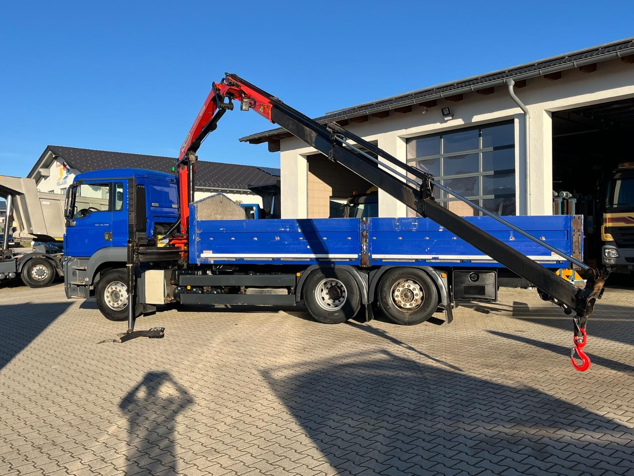 MAN TGS 26.320 Pritsche mit Kran Palfinger PK12002 - Planbil, Kranbil: bilde 4 MAN TGS 26.320 Pritsche mit Kran Palfinger PK12002 - Planbil, Kranbil: bilde 4