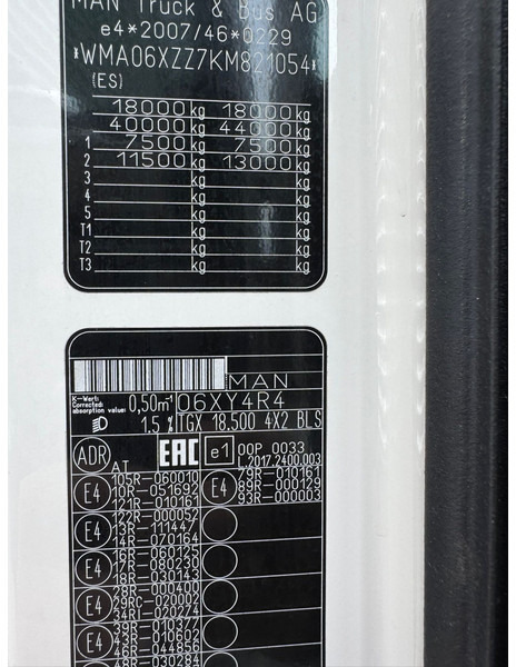 Trekkvogn MAN TGX 18.500 XLX / Intarder / Refrigerator: bilde 16