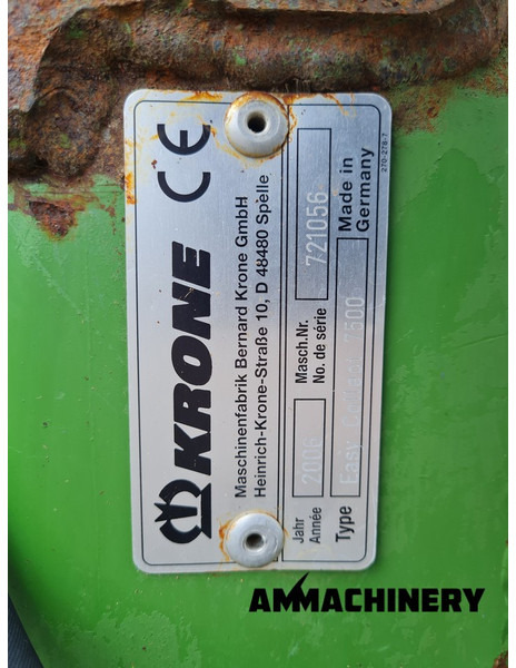 Skjærebord for mais for transport av matvarer Krone EC7500 corn header: bilde 15