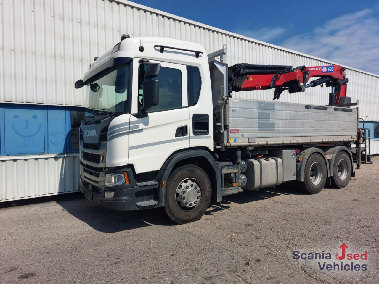 SCANIA G 410 B6x4NB Kipper+HMF3220+JIB - Tippbil, Kranbil: bilde 1 SCANIA G 410 B6x4NB Kipper+HMF3220+JIB - Tippbil, Kranbil: bilde 1