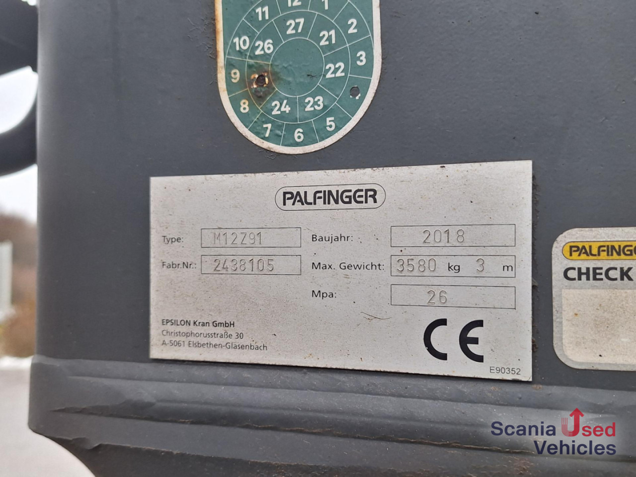 SCANIA R 580 B6x4NB+Epsilon M12 Z - Tømmerbil, Kranbil: bilde 3 SCANIA R 580 B6x4NB+Epsilon M12 Z - Tømmerbil, Kranbil: bilde 3