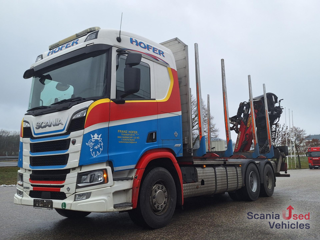 SCANIA R 580 B6x4NB+Epsilon M12 Z - Tømmerbil, Kranbil: bilde 1 SCANIA R 580 B6x4NB+Epsilon M12 Z - Tømmerbil, Kranbil: bilde 1