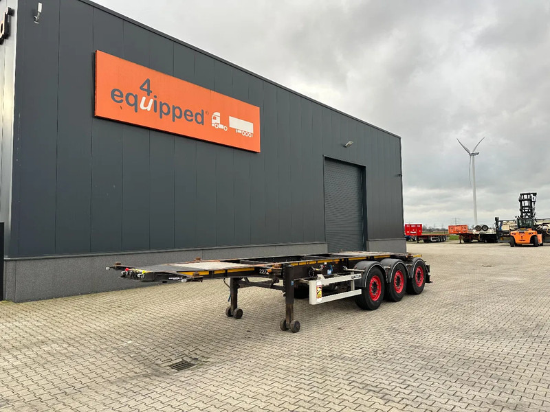 Burg 20FT ADR (EX/II, EX/III, FL, AT) Chassis, Empty weight : 3.690kg, SAF INTRADISC, 2x Liftaxle, NL-chassis - Container-transport/ Vekselflak semitrailer: bilde 1 Burg 20FT ADR (EX/II, EX/III, FL, AT) Chassis, Empty weight : 3.690kg, SAF INTRADISC, 2x Liftaxle, NL-chassis - Container-transport/ Vekselflak semitrailer: bilde 1
