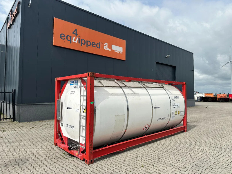 CIMC 20FT ISO, 25.080L/1-COMP/3 BAFFELS/4 manholes, ADR valid until 08/2027 - Lagringstank: bilde 1 CIMC 20FT ISO, 25.080L/1-COMP/3 BAFFELS/4 manholes, ADR valid until 08/2027 - Lagringstank: bilde 1