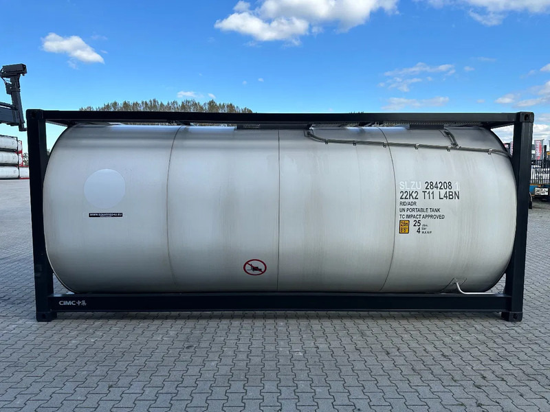 CIMC NEW / UNUSED, for FOOD STUFF or CHEMICAL, 20FT ISO, 25.030L, L4BN, UN Portable, T11, test: 1-2027 - Tankcontainer: bilde 3 CIMC NEW / UNUSED, for FOOD STUFF or CHEMICAL, 20FT ISO, 25.030L, L4BN, UN Portable, T11, test: 1-2027 - Tankcontainer: bilde 3