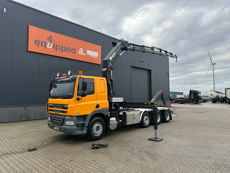 DAF CF 85.410 8x2 / HMF 3000 K6 crane (30T/m 6x extendable) + remote / HYVALIFT 26Tkg HOOK, / EURO-5 / NL-TRUCK - Krokbil, Kranbil: bilde 1 DAF CF 85.410 8x2 / HMF 3000 K6 crane (30T/m 6x extendable) + remote / HYVALIFT 26Tkg HOOK, / EURO-5 / NL-TRUCK - Krokbil, Kranbil: bilde 1