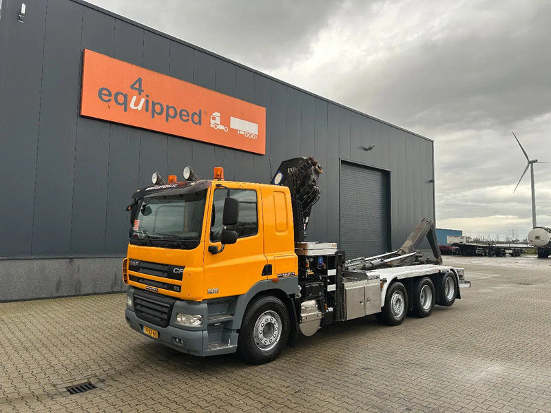 DAF CF 85.410 8x2 / HMF 3000 K6 crane (30T/m 6x extendable) + remote / HYVALIFT 26Tkg HOOK / FLATBED container / EURO-5 / NL-TRUCK - Krokbil, Kranbil: bilde 4 DAF CF 85.410 8x2 / HMF 3000 K6 crane (30T/m 6x extendable) + remote / HYVALIFT 26Tkg HOOK / FLATBED container / EURO-5 / NL-TRUCK - Krokbil, Kranbil: bilde 4