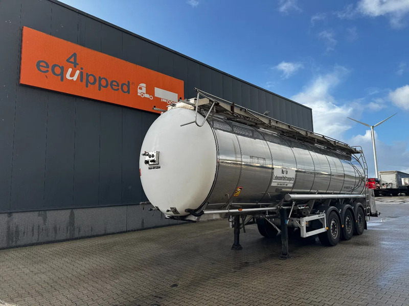 Feldbinder LEBENSMITTEL / LEVENSMIDDELEN FOOD / 33.500L / 3-COMP / PUMPE / INOX / NL-trailer / APK: 05-2026 - Tanksemi: bilde 1 Feldbinder LEBENSMITTEL / LEVENSMIDDELEN FOOD / 33.500L / 3-COMP / PUMPE / INOX / NL-trailer / APK: 05-2026 - Tanksemi: bilde 1