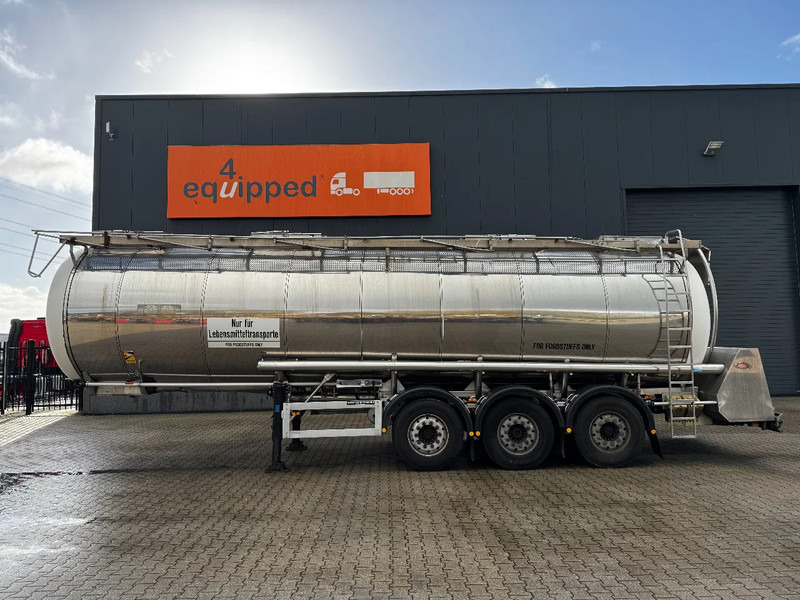 Feldbinder LEBENSMITTEL / LEVENSMIDDELEN FOOD / 33.500L / 3-COMP / PUMPE / INOX / NL-trailer / APK: 05-2026 - Tanksemi: bilde 3 Feldbinder LEBENSMITTEL / LEVENSMIDDELEN FOOD / 33.500L / 3-COMP / PUMPE / INOX / NL-trailer / APK: 05-2026 - Tanksemi: bilde 3