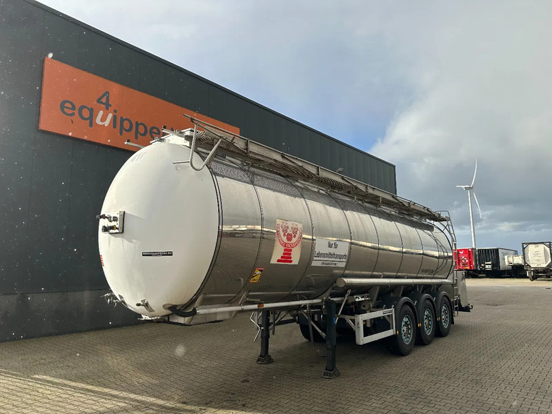 Feldbinder LEBENSMITTEL / LEVENSMIDDELEN FOOD / 33.500L / 3-COMP / PUMPE / INOX / NL-trailer / APK: 07-2026 - Tanksemi: bilde 1 Feldbinder LEBENSMITTEL / LEVENSMIDDELEN FOOD / 33.500L / 3-COMP / PUMPE / INOX / NL-trailer / APK: 07-2026 - Tanksemi: bilde 1