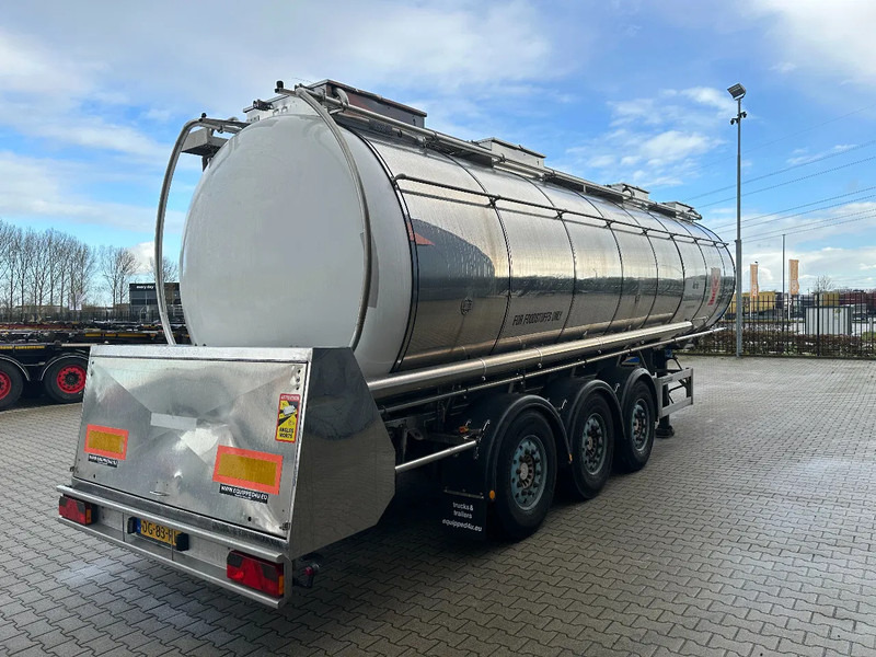 Feldbinder LEBENSMITTEL / LEVENSMIDDELEN FOOD / 33.500L / 3-COMP / PUMPE / INOX / NL-trailer / APK: 07-2026 - Tanksemi: bilde 3 Feldbinder LEBENSMITTEL / LEVENSMIDDELEN FOOD / 33.500L / 3-COMP / PUMPE / INOX / NL-trailer / APK: 07-2026 - Tanksemi: bilde 3