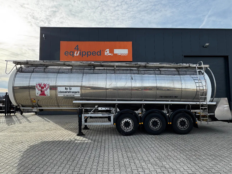 Feldbinder LEBENSMITTEL / LEVENSMIDDELEN FOOD / 33.500L / 3-COMP / PUMPE / INOX / NL-trailer / APK: 10-2026 - Tanksemi: bilde 2 Feldbinder LEBENSMITTEL / LEVENSMIDDELEN FOOD / 33.500L / 3-COMP / PUMPE / INOX / NL-trailer / APK: 10-2026 - Tanksemi: bilde 2