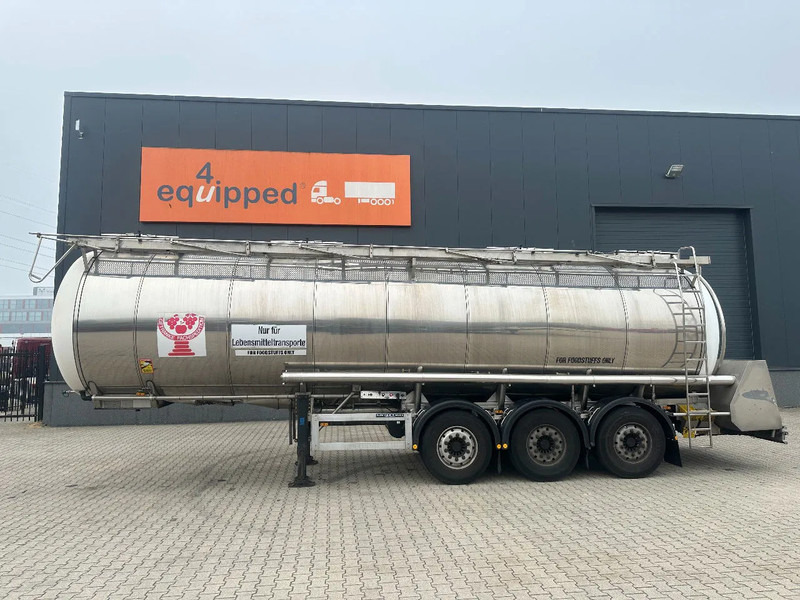 Feldbinder LEVENSMIDDELEN / FOOD / LEBENSMITTEL / 33.500L / 3-COMP / POMP / NL-trailer / APK: 09-2026, 10x beschikbaar - Tanksemi: bilde 2 Feldbinder LEVENSMIDDELEN / FOOD / LEBENSMITTEL / 33.500L / 3-COMP / POMP / NL-trailer / APK: 09-2026, 10x beschikbaar - Tanksemi: bilde 2