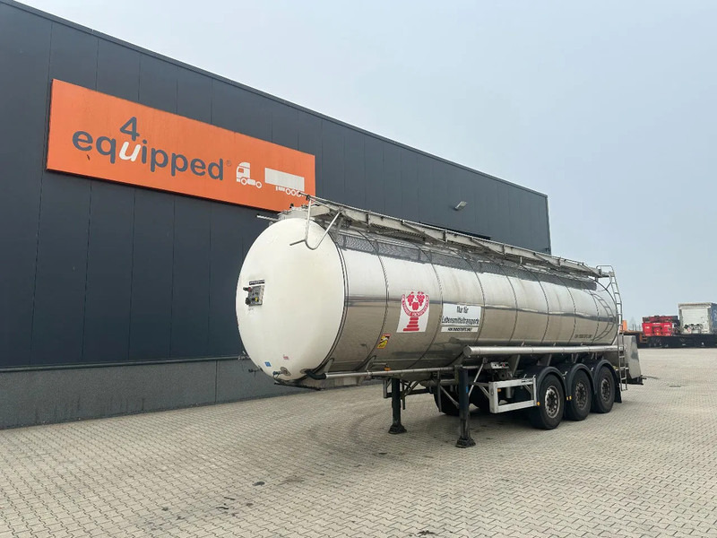 Feldbinder LEVENSMIDDELEN / FOOD / LEBENSMITTEL / 33.500L / 3-COMP / POMP / NL-trailer / APK: 09-2026, 10x beschikbaar - Tanksemi: bilde 1 Feldbinder LEVENSMIDDELEN / FOOD / LEBENSMITTEL / 33.500L / 3-COMP / POMP / NL-trailer / APK: 09-2026, 10x beschikbaar - Tanksemi: bilde 1