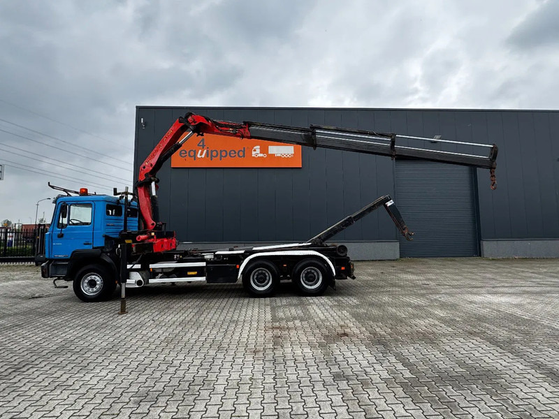 MAN FE 410A, 6x4, EURO 2, Palfinger PK17000 Crane + VDL HOOK, full spring, manual gearbox, MOT 9/2025 - Krokbil, Kranbil: bilde 3 MAN FE 410A, 6x4, EURO 2, Palfinger PK17000 Crane + VDL HOOK, full spring, manual gearbox, MOT 9/2025 - Krokbil, Kranbil: bilde 3