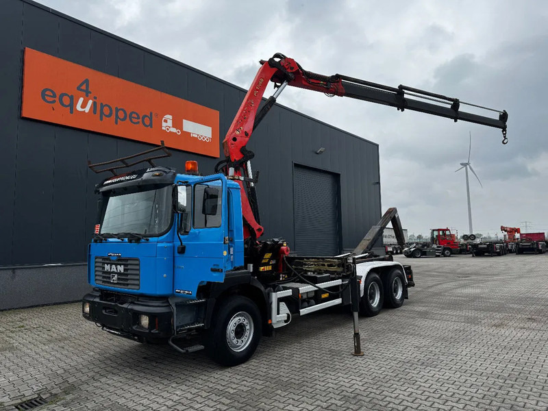 MAN FE 410A, 6x4, EURO 2, Palfinger PK17000 Crane + VDL HOOK, full spring, manual gearbox, MOT 9/2025 - Krokbil, Kranbil: bilde 2 MAN FE 410A, 6x4, EURO 2, Palfinger PK17000 Crane + VDL HOOK, full spring, manual gearbox, MOT 9/2025 - Krokbil, Kranbil: bilde 2