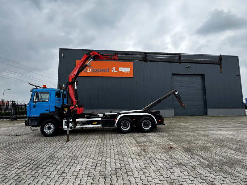 MAN FE 410A, 6x4, EURO 2, Palfinger PK17000 Crane + VDL HOOK, full spring, manual gearbox, MOT 9/2025 - Krokbil, Kranbil: bilde 1 MAN FE 410A, 6x4, EURO 2, Palfinger PK17000 Crane + VDL HOOK, full spring, manual gearbox, MOT 9/2025 - Krokbil, Kranbil: bilde 1