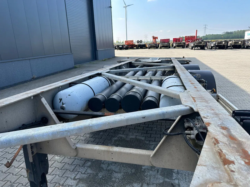 Container-transport/ Vekselflak semitrailer Van Hool 20FT/30FT, ADR (EX/II, EX/III, FL, OX, AT), BPW + drum, ALCOA, galvanized, liftaxle, NL-Chassis: bilde 9