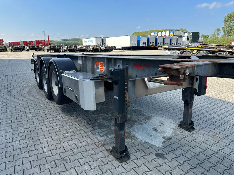Container-transport/ Vekselflak semitrailer Van Hool 20FT/30FT, ADR (EX/II, EX/III, FL, OX, AT), BPW + drum, ALCOA, galvanized, liftaxle, NL-Chassis: bilde 15