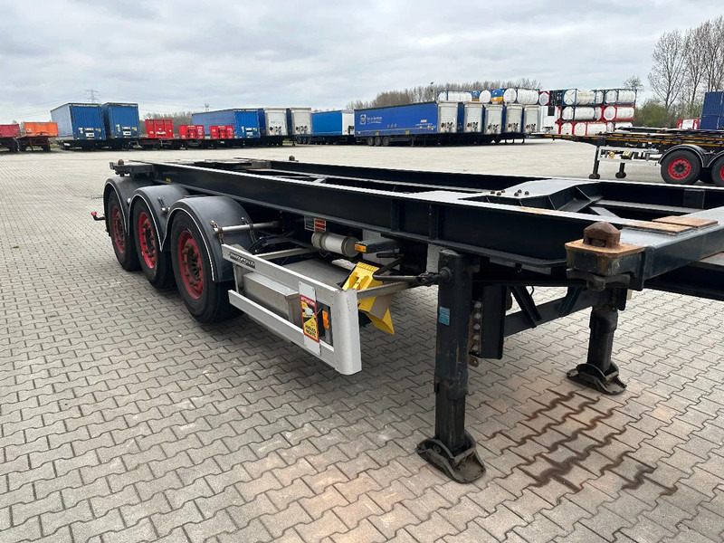 Container-transport/ Vekselflak semitrailer Van Hool 20FT Tipping-chassis, ADR (EX/II, EX/III, FL, AT, OX), SAF, 2 liftaxles: bilde 16