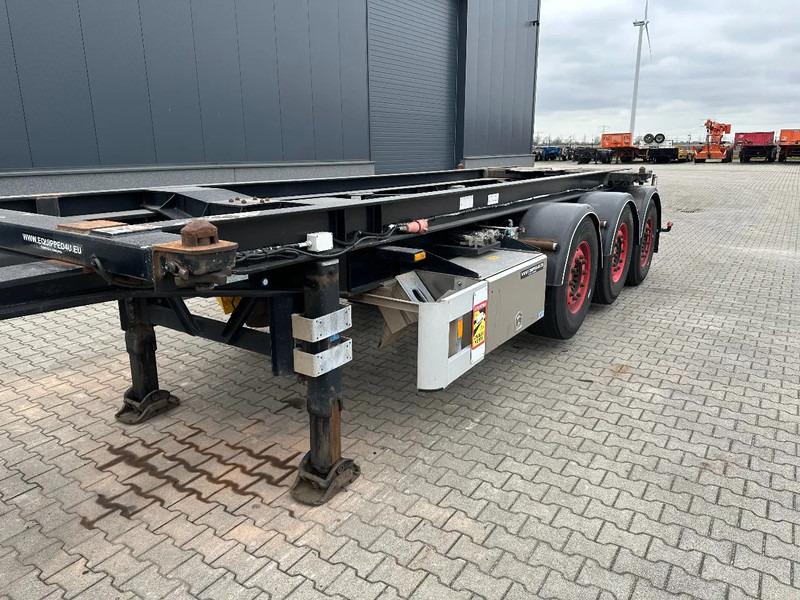 Container-transport/ Vekselflak semitrailer Van Hool 20FT Tipping-chassis, ADR (EX/II, EX/III, FL, AT, OX), SAF, 2 liftaxles: bilde 10