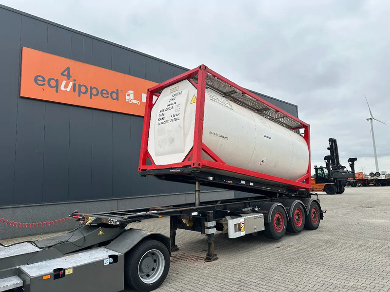 Van Hool 20FT Tipping-chassis, ADR (EX/II, EX/III, FL, AT, OX), SAF, 2 liftaxles - Container-transport/ Vekselflak semitrailer: bilde 1 Van Hool 20FT Tipping-chassis, ADR (EX/II, EX/III, FL, AT, OX), SAF, 2 liftaxles - Container-transport/ Vekselflak semitrailer: bilde 1