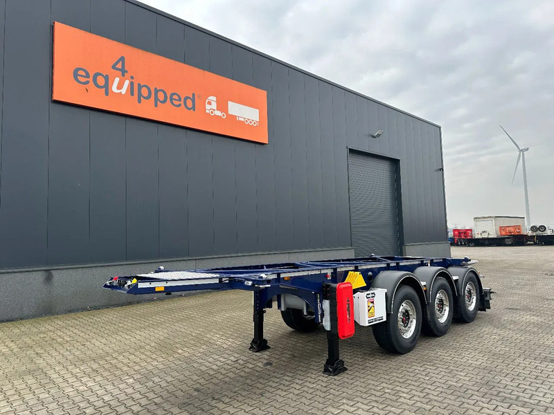 Van Hool NEW / DIRECT AVAILABLE 20FT / 20FT SWAP ADR-CHASSIS, DISCBRAKES, 3x available, ALU WHEELS - Container-transport/ Vekselflak semitrailer: bilde 1 Van Hool NEW / DIRECT AVAILABLE 20FT / 20FT SWAP ADR-CHASSIS, DISCBRAKES, 3x available, ALU WHEELS - Container-transport/ Vekselflak semitrailer: bilde 1
