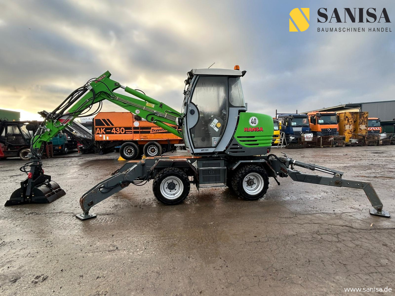 Hansa APZ 531/SW/Friedhofsbagger/Allrad/Tele Arm - Hjulgraver: bilde 3 Hansa APZ 531/SW/Friedhofsbagger/Allrad/Tele Arm - Hjulgraver: bilde 3