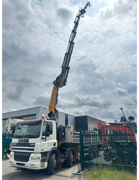 Planbil, Kranbil DAF CF 85.360 8x2 + KRAN (25m!) EFFER 305 6S + JIB 4S + ROTATOR - PLATORM 7m60 - LIFT + STEERING AXLE - EURO 5 - BE: bilde 10