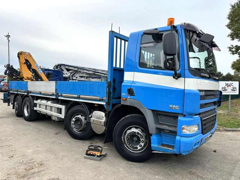 DAF CF 85.360 8x2 PRITSCHE 7m35 + KRAN EFFER 165-3S + RADIO - MANUAL GEARBOX ZF - EURO 5 - BE TRUCK - Planbil, Kranbil: bilde 1 DAF CF 85.360 8x2 PRITSCHE 7m35 + KRAN EFFER 165-3S + RADIO - MANUAL GEARBOX ZF - EURO 5 - BE TRUCK - Planbil, Kranbil: bilde 1