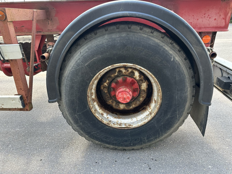 Container-transport/ Vekselflak tilhenger DEOM - SCHMIT R202P 2-AS CONTAINER TRANSPORT - BPW - GOEDE BANDEN - LUCHTVERING - BELGISCHE PAPIEREN: bilde 12