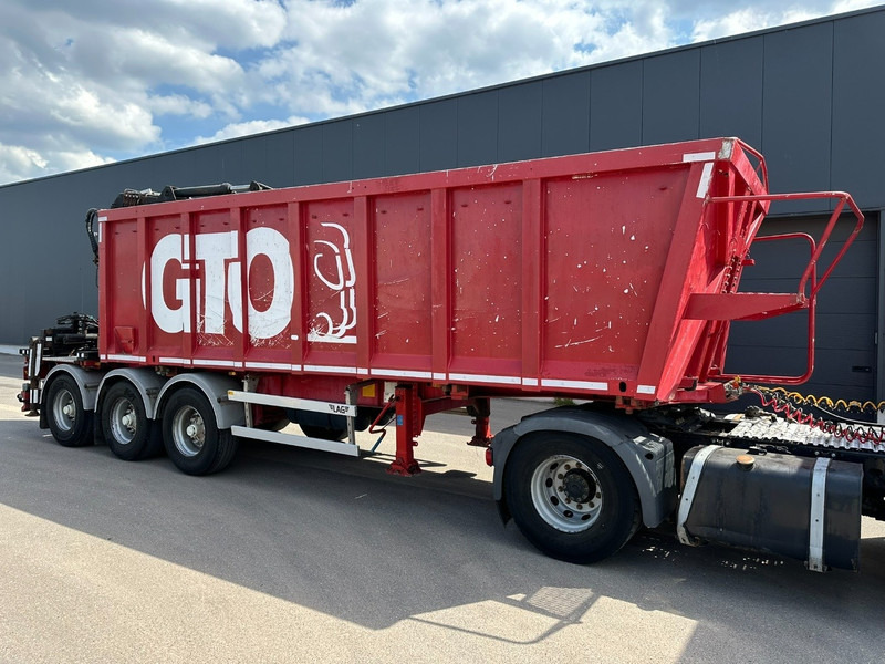 Åpen semitrailer LAG 3-AXLES ALU BOX + CRANE JONSORED 1090 DT-CORTO + CABIN - 2x EXTENDABLE - 5/6 F - BELGIAN PAPERS: bilde 19