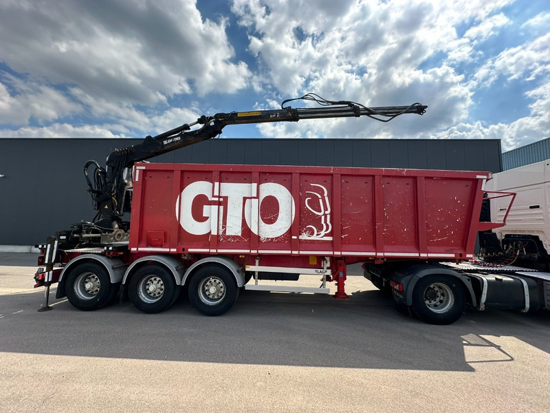 LAG 3-AXLES ALU BOX + CRANE JONSORED 1090 DT-CORTO + CABIN - 2x EXTENDABLE - 5/6 F - BELGIAN PAPERS - Åpen semitrailer: bilde 3 LAG 3-AXLES ALU BOX + CRANE JONSORED 1090 DT-CORTO + CABIN - 2x EXTENDABLE - 5/6 F - BELGIAN PAPERS - Åpen semitrailer: bilde 3