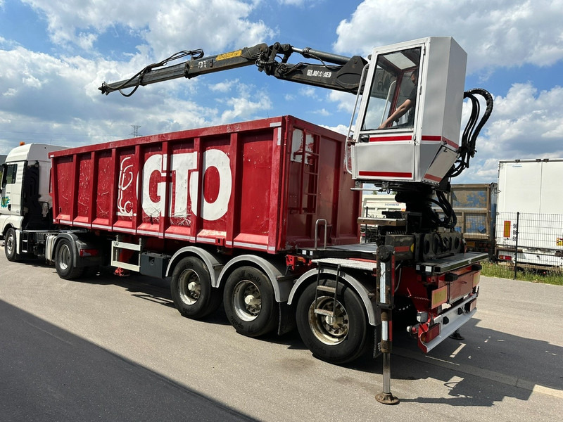 LAG 3-AXLES ALU BOX + CRANE JONSORED 1090 DT-CORTO + CABIN - 2x EXTENDABLE - 5/6 F - BELGIAN PAPERS - Åpen semitrailer: bilde 1 LAG 3-AXLES ALU BOX + CRANE JONSORED 1090 DT-CORTO + CABIN - 2x EXTENDABLE - 5/6 F - BELGIAN PAPERS - Åpen semitrailer: bilde 1